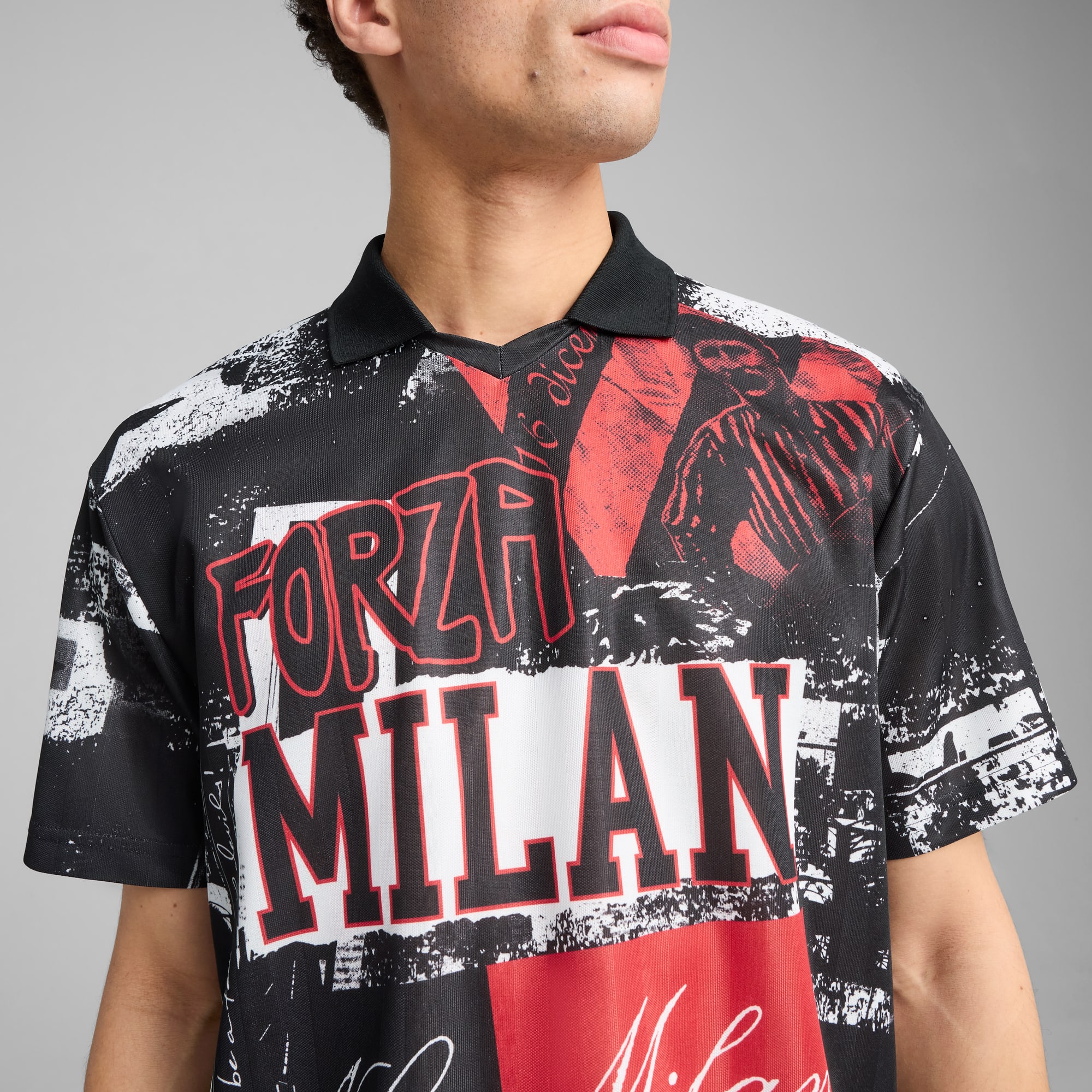 MC2 SAINT BARTH X AC MILAN SWIM SHORTS WITH RED AND BLACK